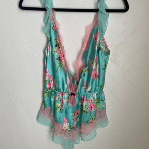 Victoria's Secret Satin Tropical Romper